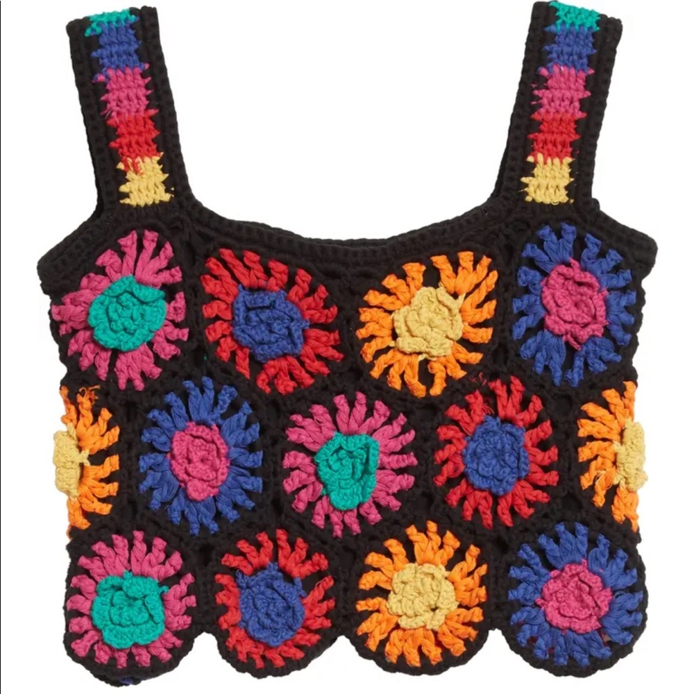 Farm Rio crochet top